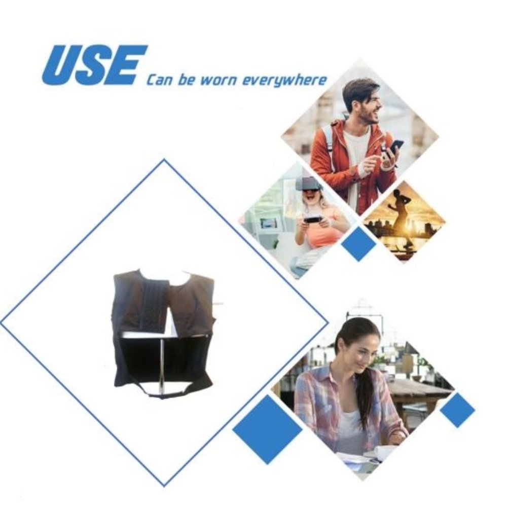 Computer User Back Pain Relieving Compression Vest - Picture 2 of 7